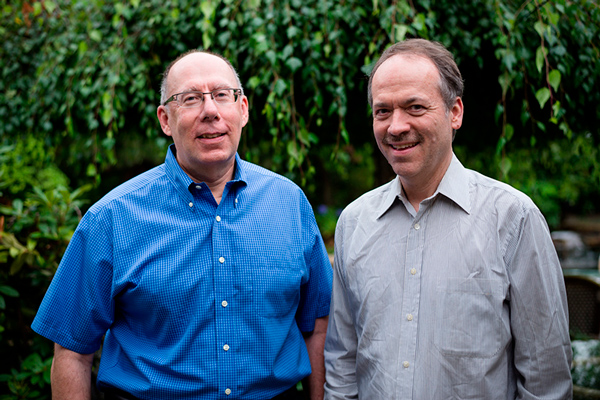 Will Shortz (American puzzle creator and editor, and crossword puzzle editor for The New York Times) and Jonathan Berkowitz